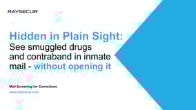 Webinar: Detect Drugs and Contraband in Inmate Mail